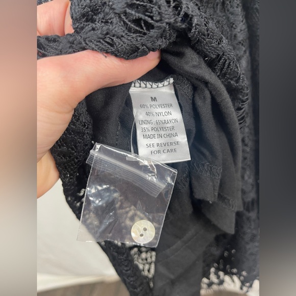 Wishlist Apparel Sleeveless Halter Lace Black Mini Dress Size Medium NWT - Picture 13 of 14